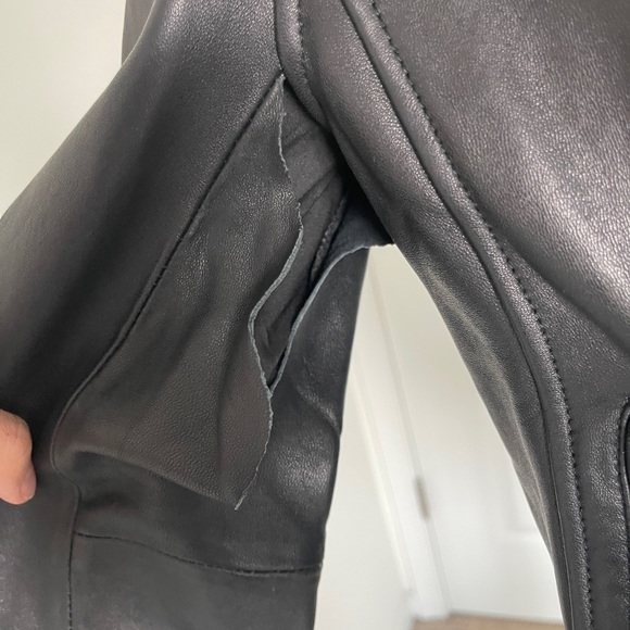 BLANK NYC 100% leather moto style jacket - Picture 3 of 11